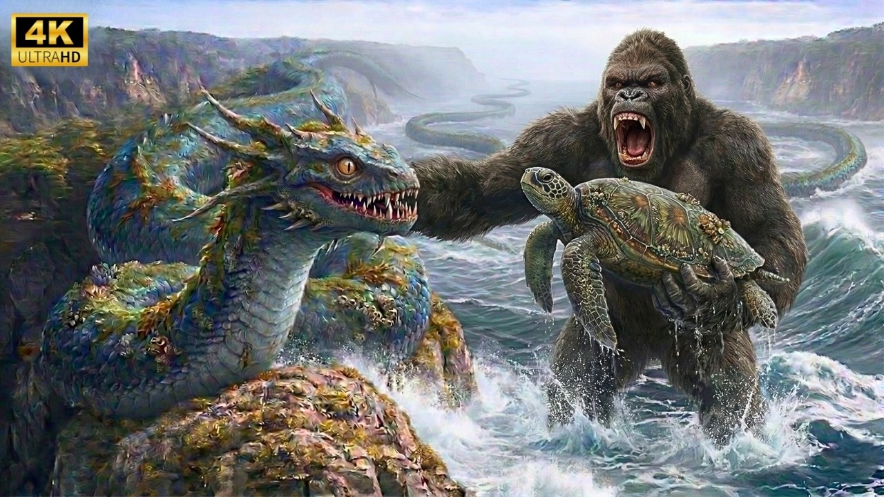 King Kong Vs The Ocean Leviathan | Godzilla Awakens, Epic Battle Beneath the Deep Sea