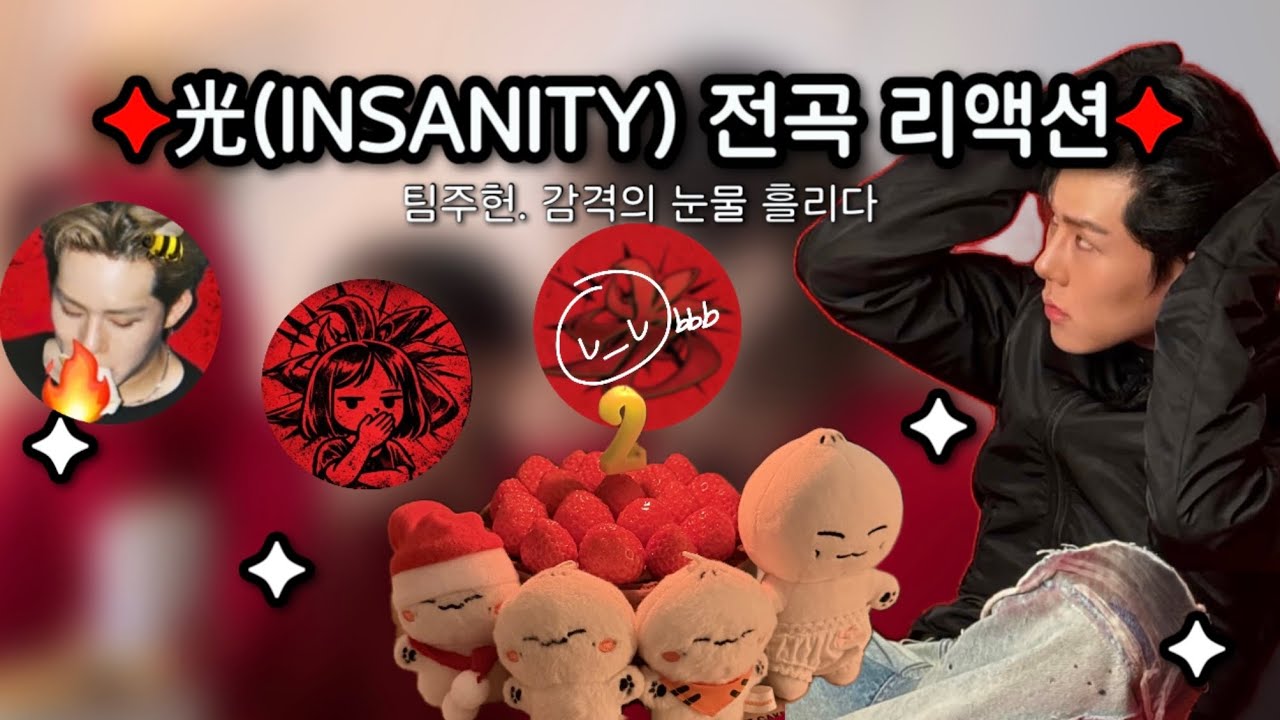 [꿀프 브이로그] 주헌 솔로 2집 광光(INSANITY) 전곡 리액션 + STING MV 리액션ㅣ팀주헌 집합❤️‍🔥