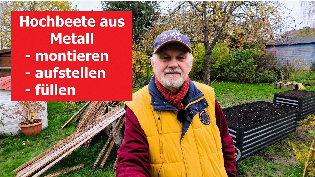 Hochbeet aus Metall - montieren - aufstellen - füllen Film 148