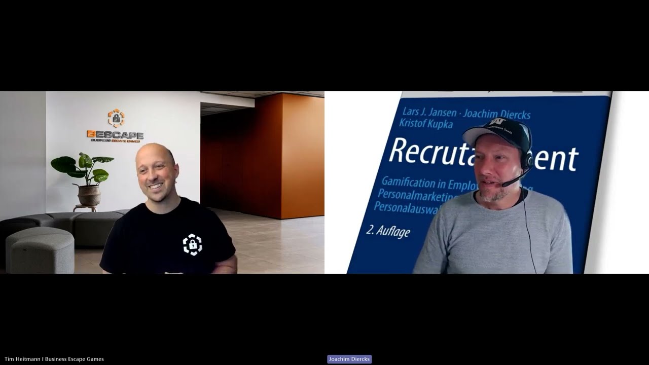 Recrutainment Videocast #10 Business Escape Games und Ihr Nutzen im HR, Tim Heitmann