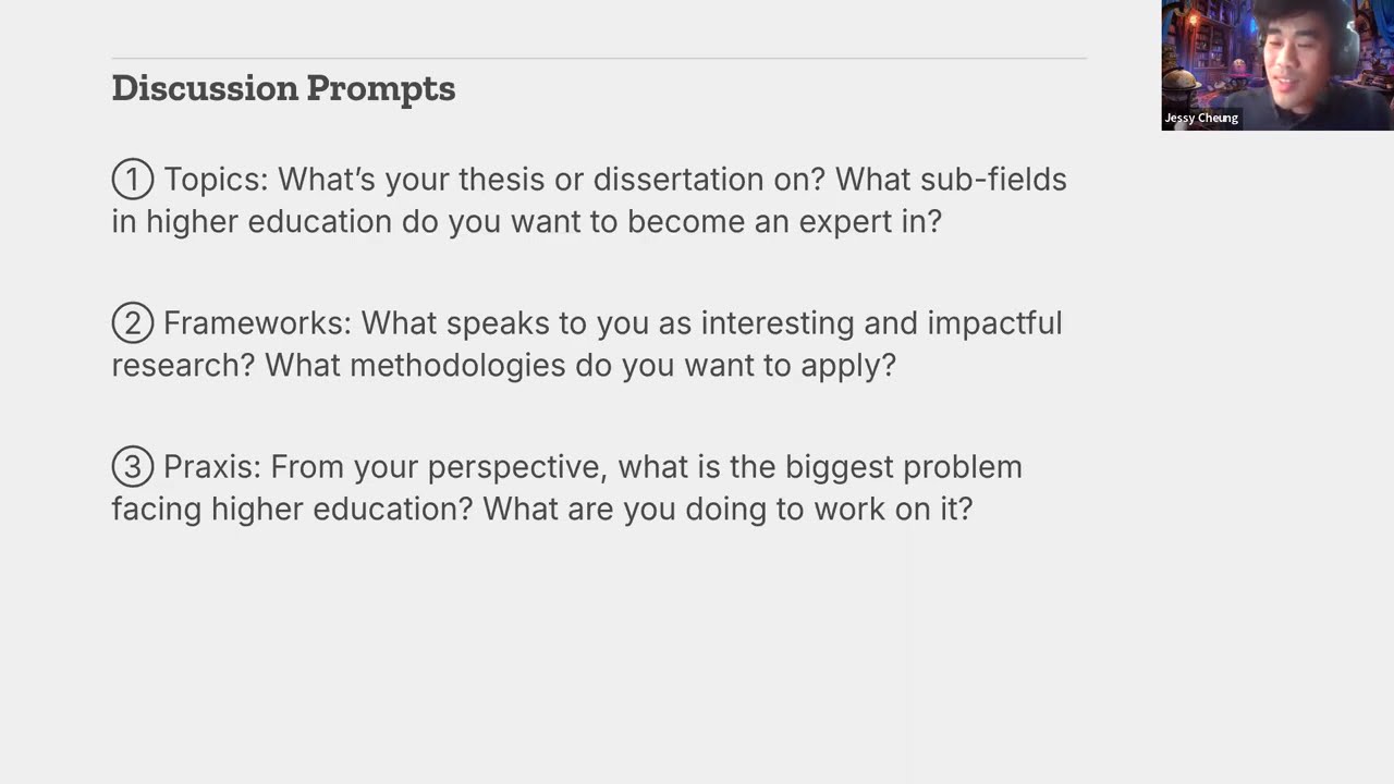 Graduate Student Network: Strategic Scholarship: Developing Your Research Agenda