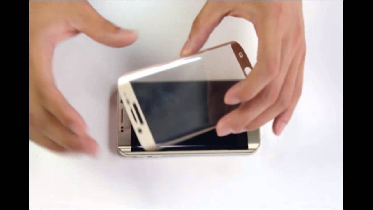 How to Apply a tempered Glass Screen Protector for Samsung Galaxy S6 Edge From SIKAI
