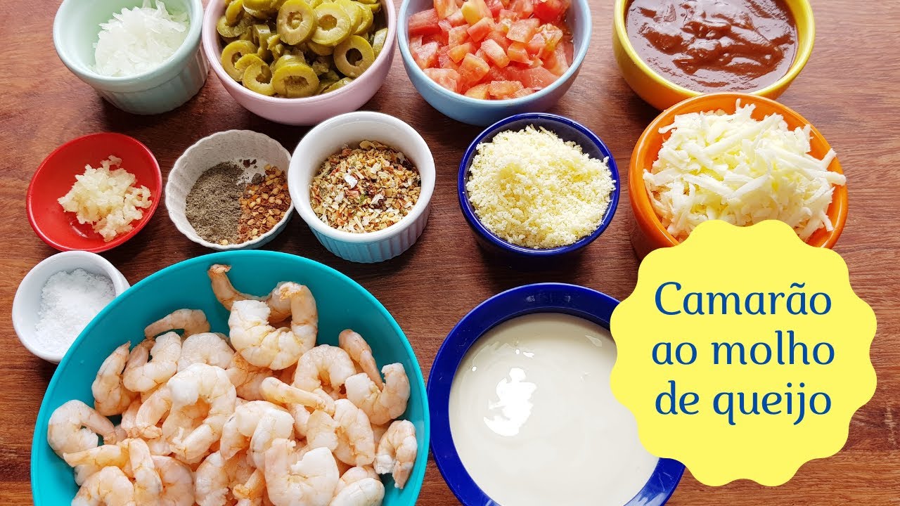 Camarão ao molho de queijo