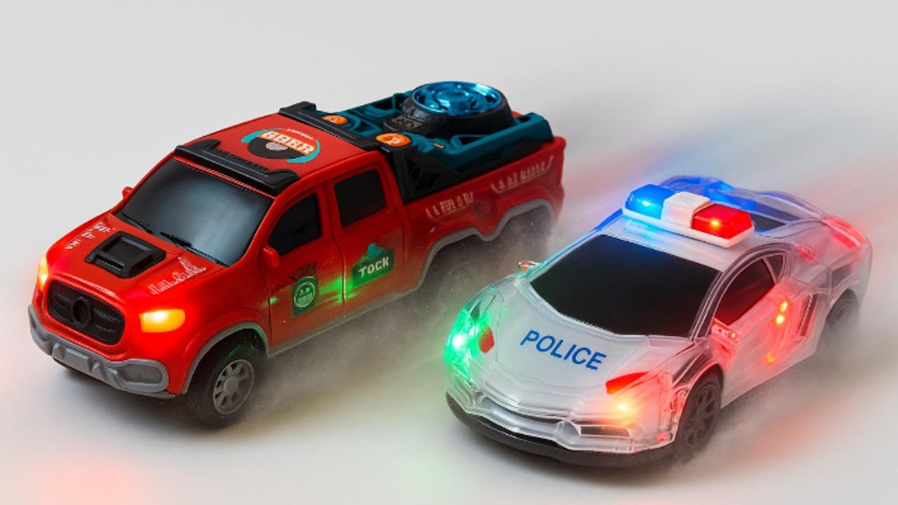 [ASMR Unboxing] EPIC RC Police Car Lights & Racing Show – Sport, DJ Car & Helicopter | ASMR Video