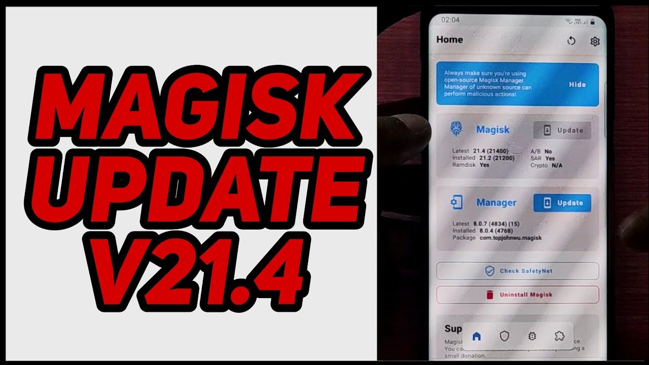 [Update] Magisk 21.4 new update Direct Installation Method
