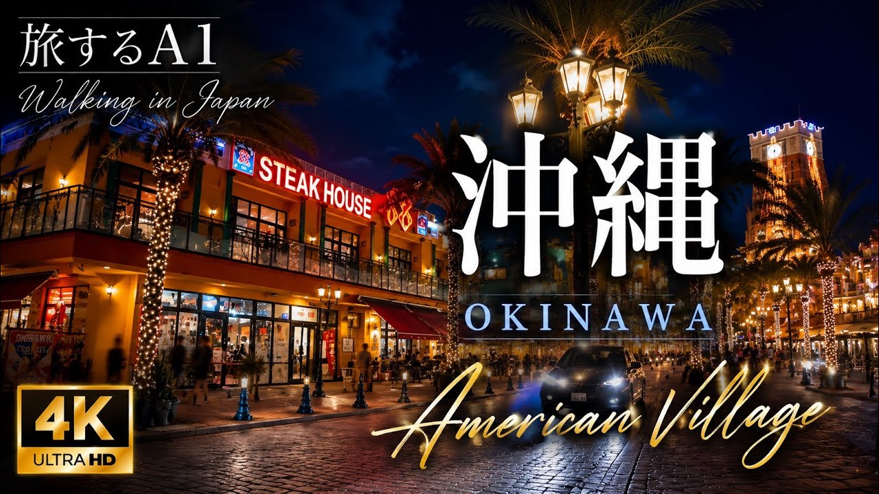 【🇯🇵沖縄街散歩】アメリカンビレッジは夜に行かないと損かも!?|沖縄で味わうアメリカ西海岸#vlog #旅行 #観光 #沖縄 #アメリカンビレッジ