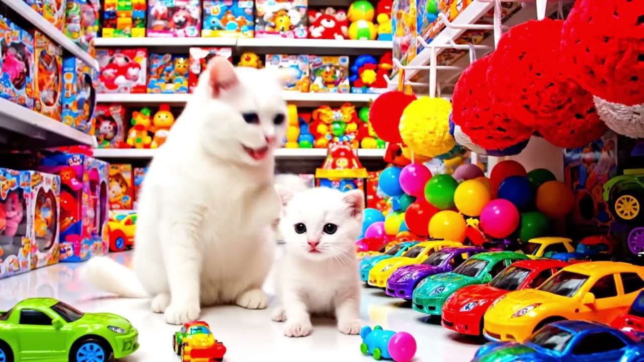 Mommy Cat Takes Her Kitten to Disneyland – A Wholesome Fairy Tale Journey!