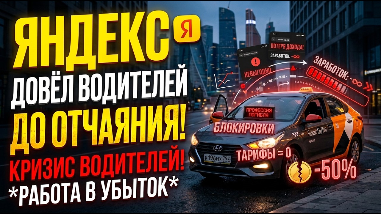 Яндекс доводит Водителей до отчаяния!!!!