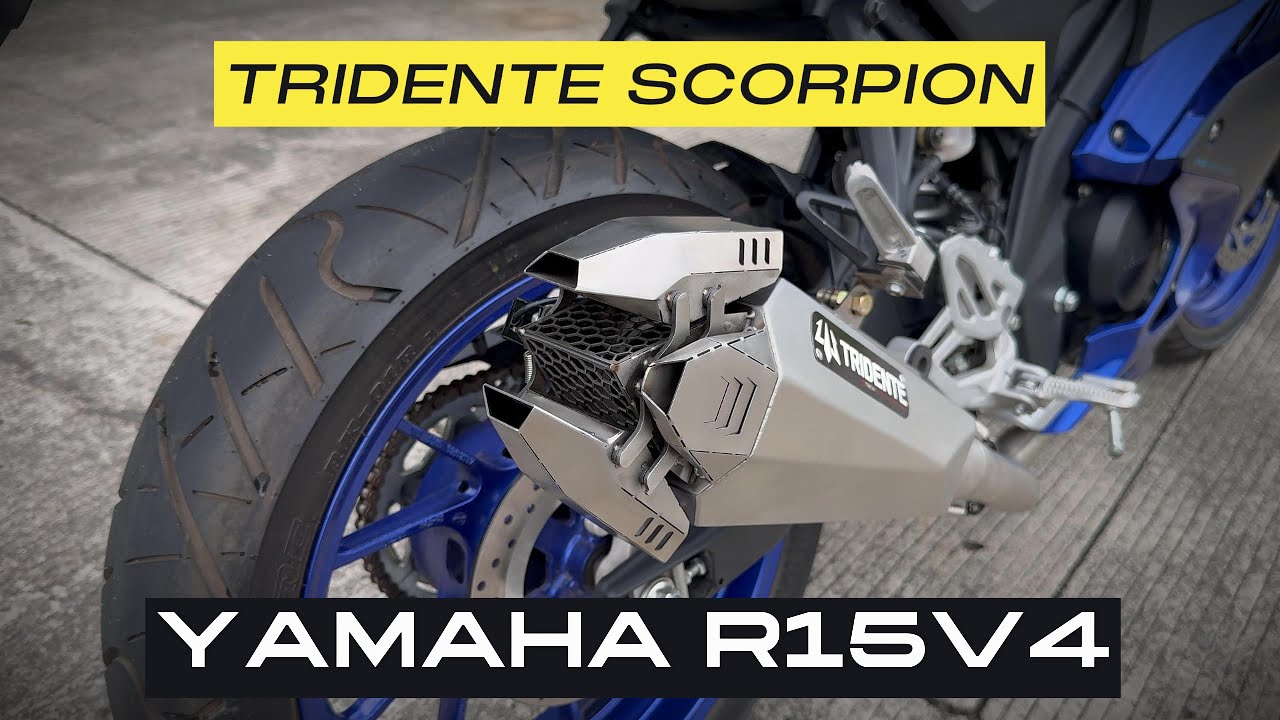 Tridente Scorpion Robotic Exhaust on Yamaha R15V4