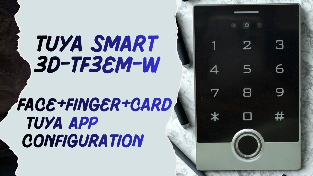 Access control Standalone WPF 3D-TF3EM-W WiFi+Tuya App+Face+Finger+Card+Password Congfiguration 