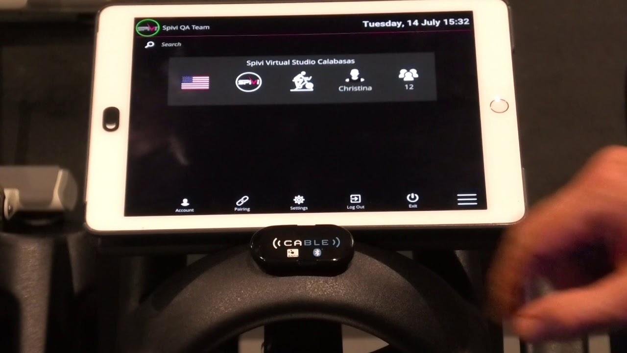 Pairing Schwinn bike with Spivi Home (iPad/Bluetooth)