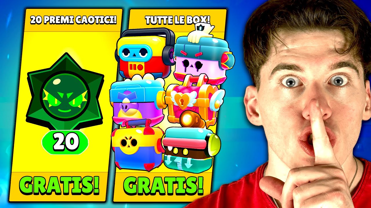 COME AVERE 20 CHAOS DROP, 7 MEGA BOX, 4 GLOWBERT BOX e Altro GRATIS! | Brawl Stars ITA