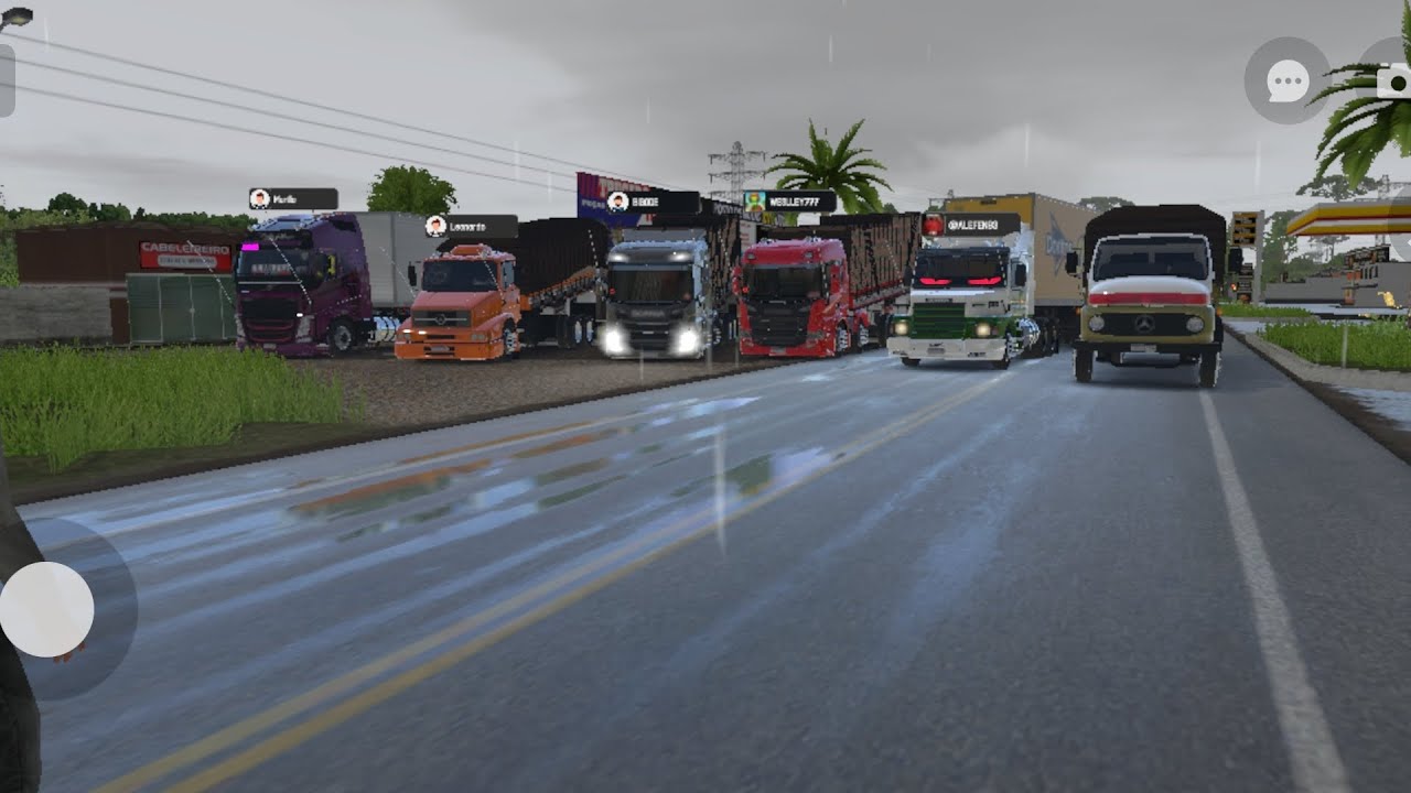 Eu e a galera jogado global truck vamos que vamos 😁 😁 😁 
