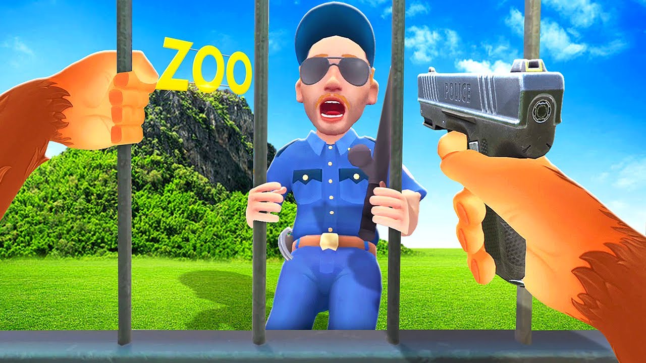 Пытаюсь сбежать из своего загона - I Am Monkey VR (новая игра)