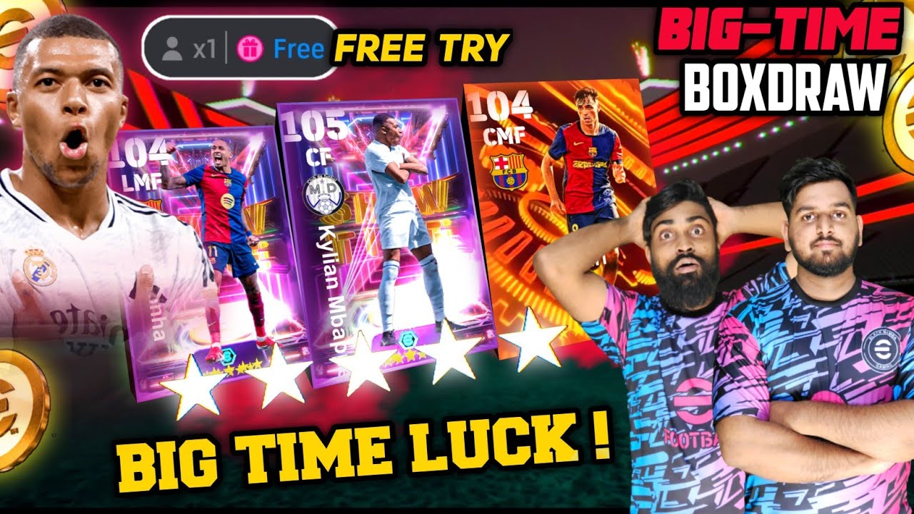 15,000+ Coins🤑 In Laliga Big Time+showtime Combined Boxdraw E-FOOTBALL 25 | Mbappe+Pedri💥