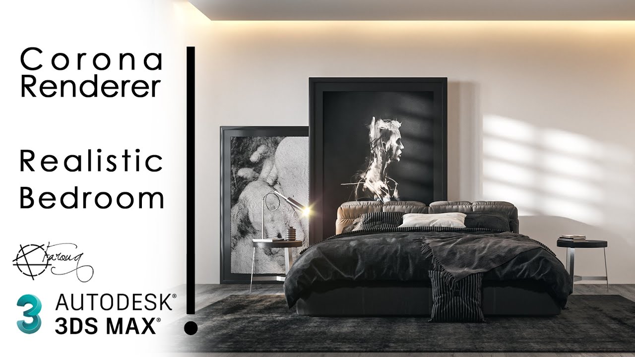 Realistic Bedroom with Corona Renderer | 3ds Max