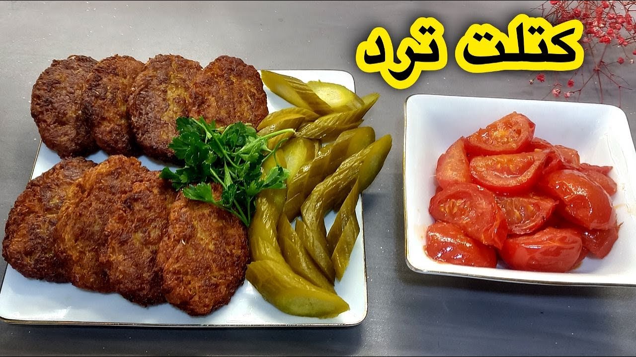 کتلت ترد و خوشمزه بدون تخم‌مرغ 🍽️ |۵ دقیقه‌ای کتلت ترد بپز!