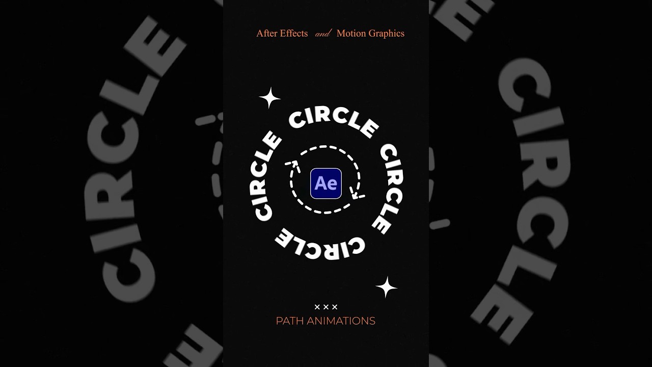 Make TEXT Revolve Around a Custom Circle Path in After Effects