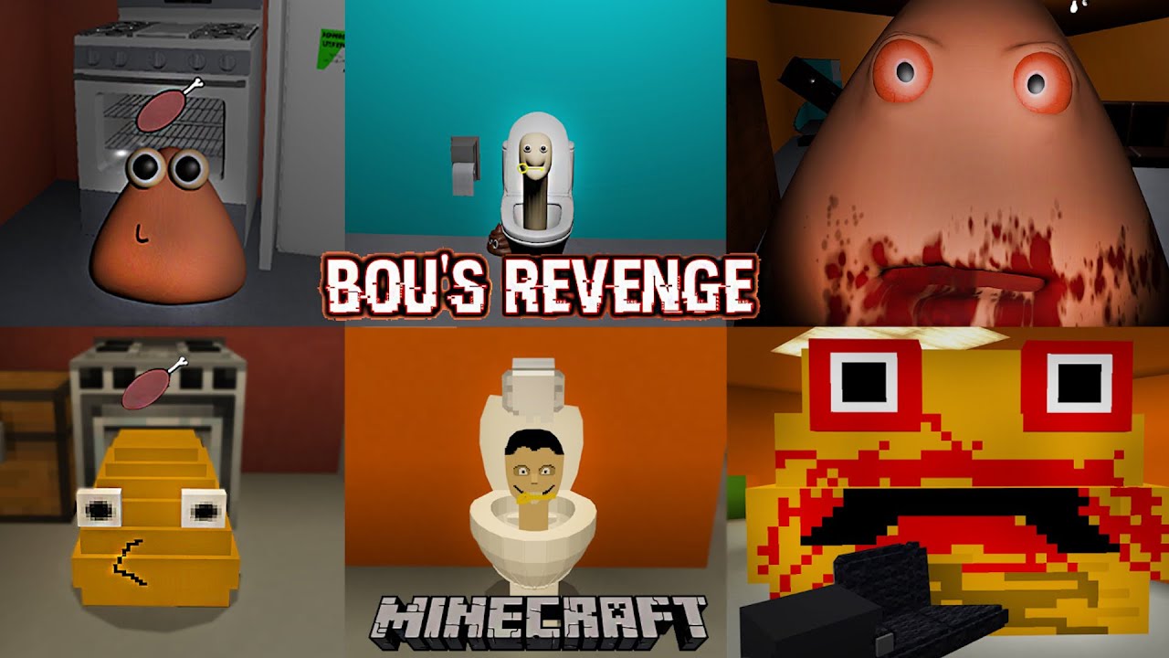 Bou's Revenge DLC : Original VS MINECRAFT FULL GAMEPLAY