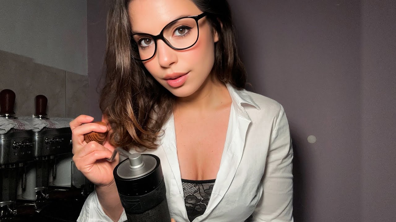 ASMR Flirty Barista Gives You a Latte and Personal Attention Roleplay