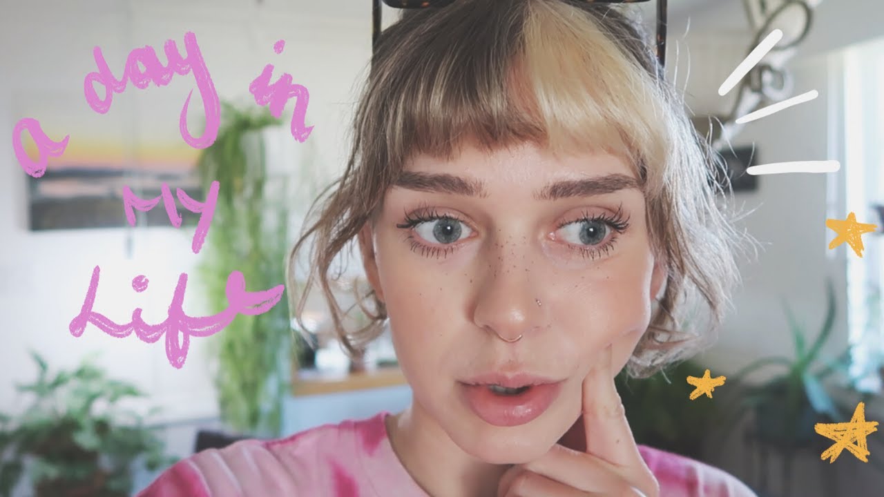 split dying my bangs + date day | vlog