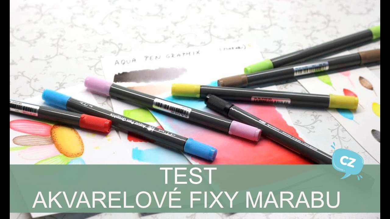 TEST - akvarelové fixy Marabu