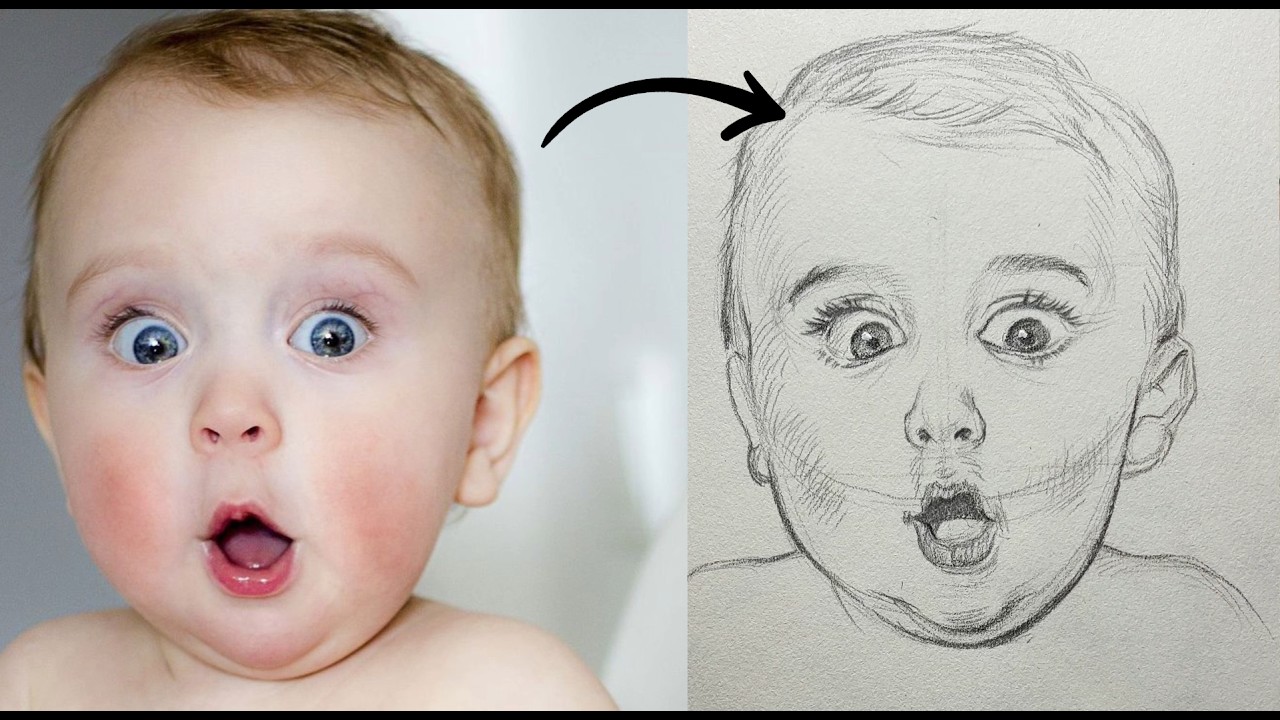 How to Draw a Cute Baby | Easy Pencil Drawing Step by Step