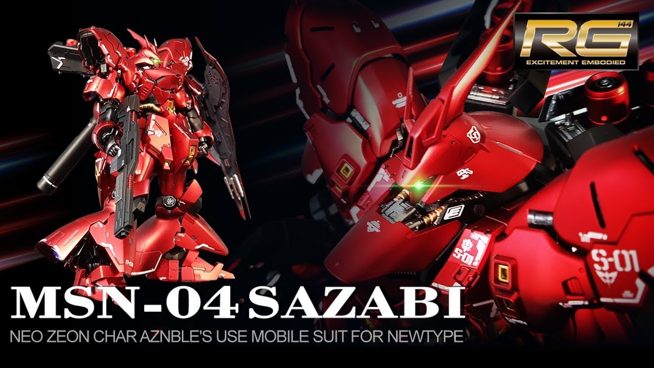 RG MSN-04 #SAZABI / RG #사자비 #오버코팅 무광마감
