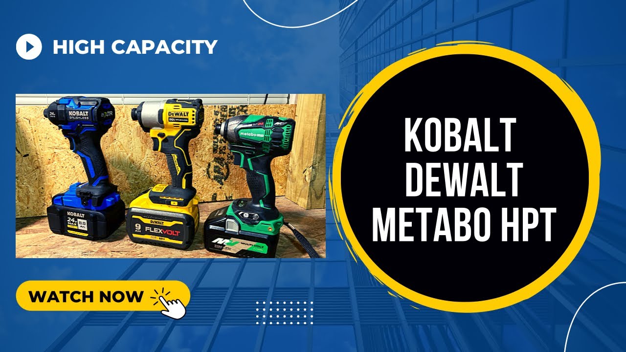 Dewalt Vs Metabo Hpt Vs Kobalt XTR / Powerhouse Impact Driver High Capacity Testing / Must See🔥