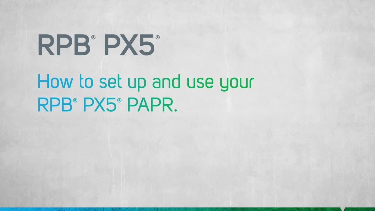 How to Set Up the PX5 PAPR | GVS-RPB