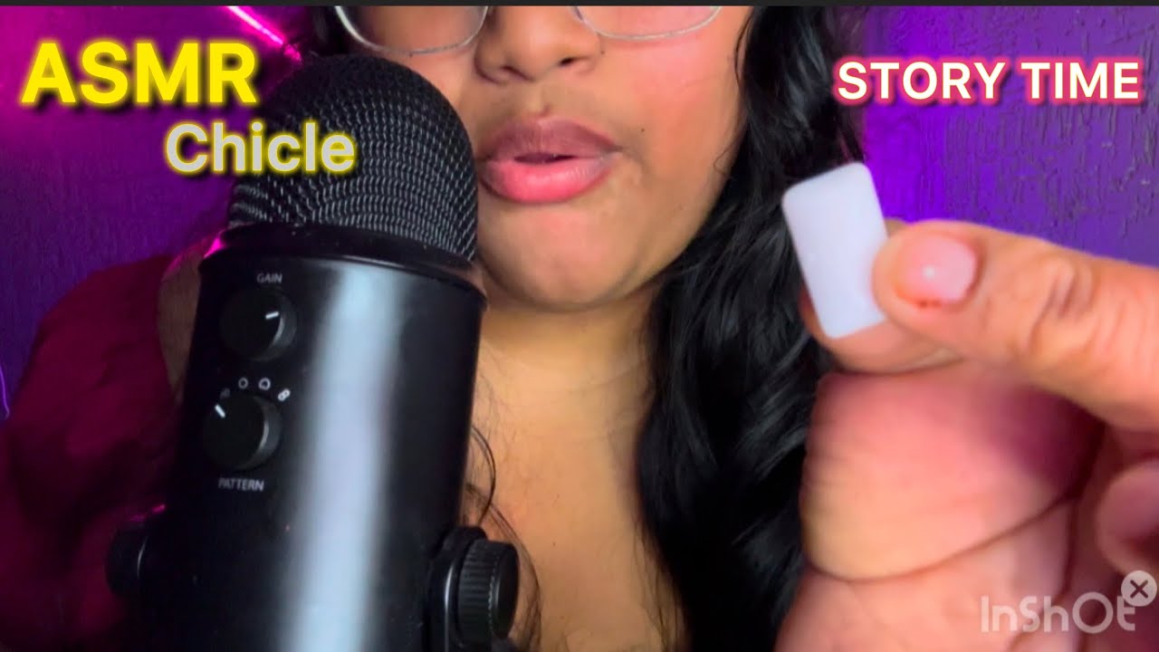 ASMR COMIENDO CHICLE CON SUSURRO