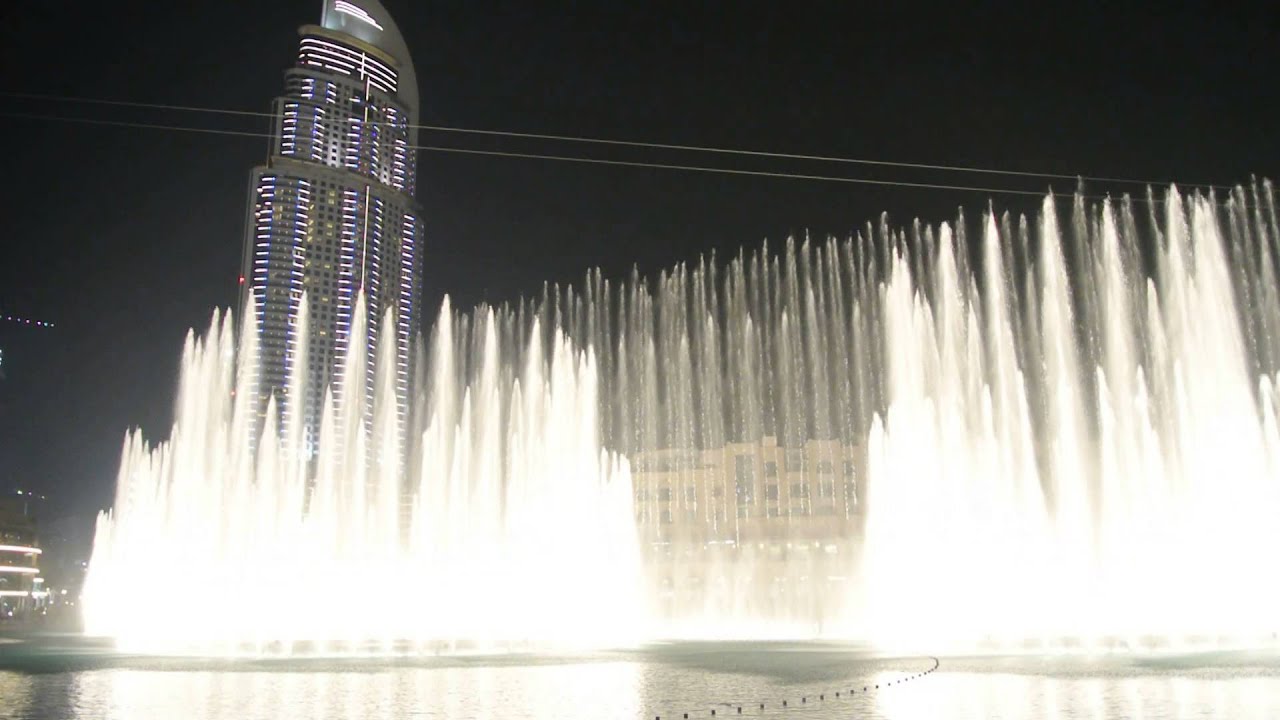 Fountain Dancing Dubai - The Prayer - Andrea Bocelli e Celine Dion HD