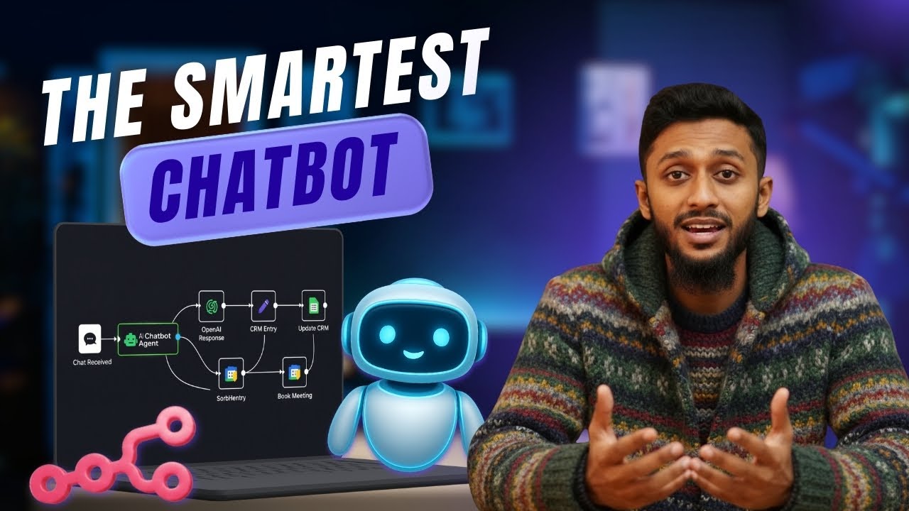 This n8n AI Chatbot Replaces Live Chat + Scheduling + CRM Entry