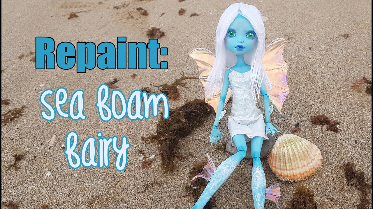 Repaint: Sea foam fairy ~Thalatta~ Custom OOAK doll