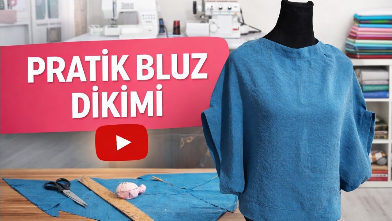 Yeni Başlayanlar İçin‼️ 90 cm Kumaşla Bluz
