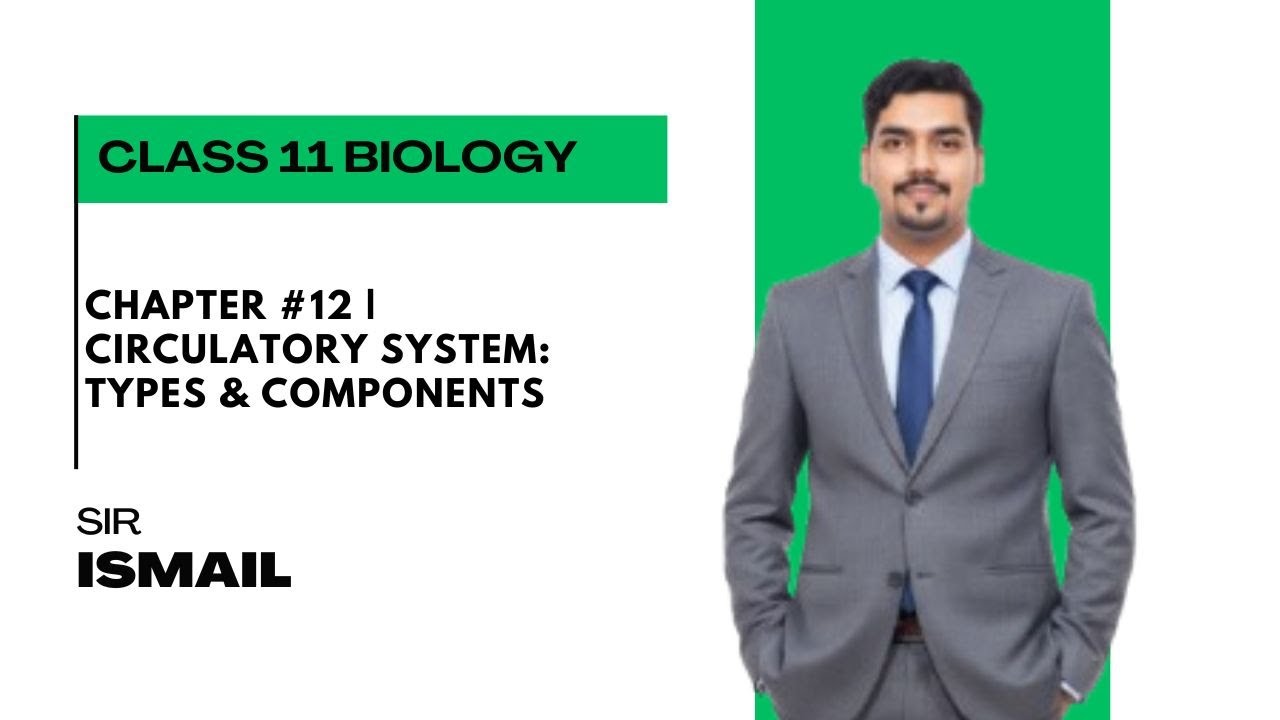 Chapter #12 | Circulatory System: Types & Components | Class 11 Biology | Sir Ismail
