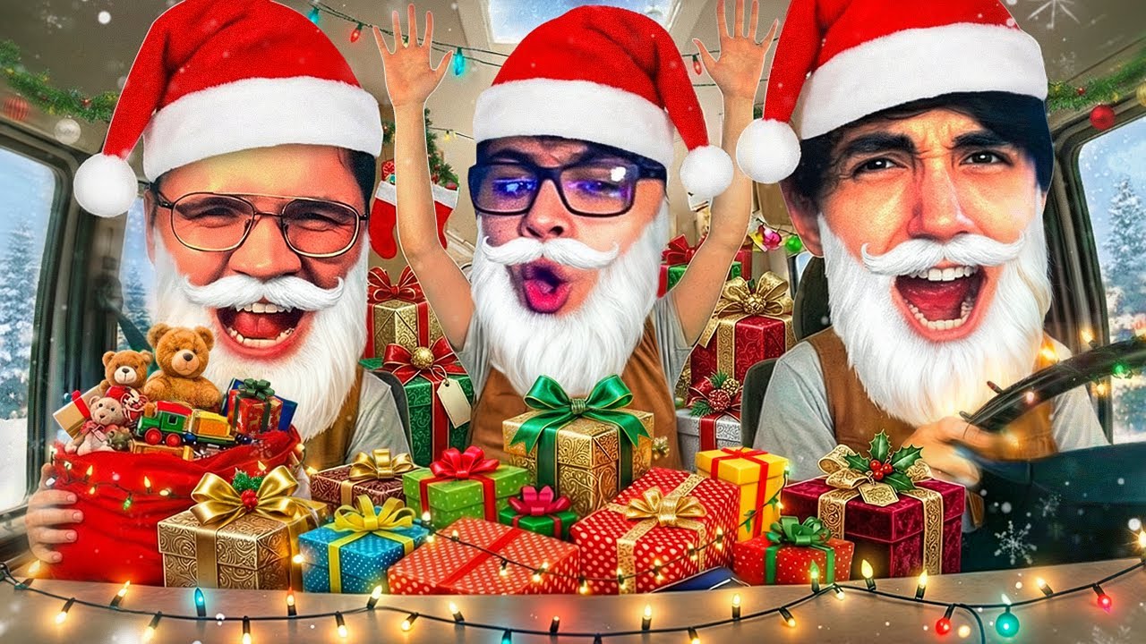 SANTAS BORRACHOS VIAJAN EN CARRETERA POR NAVIDAD !!