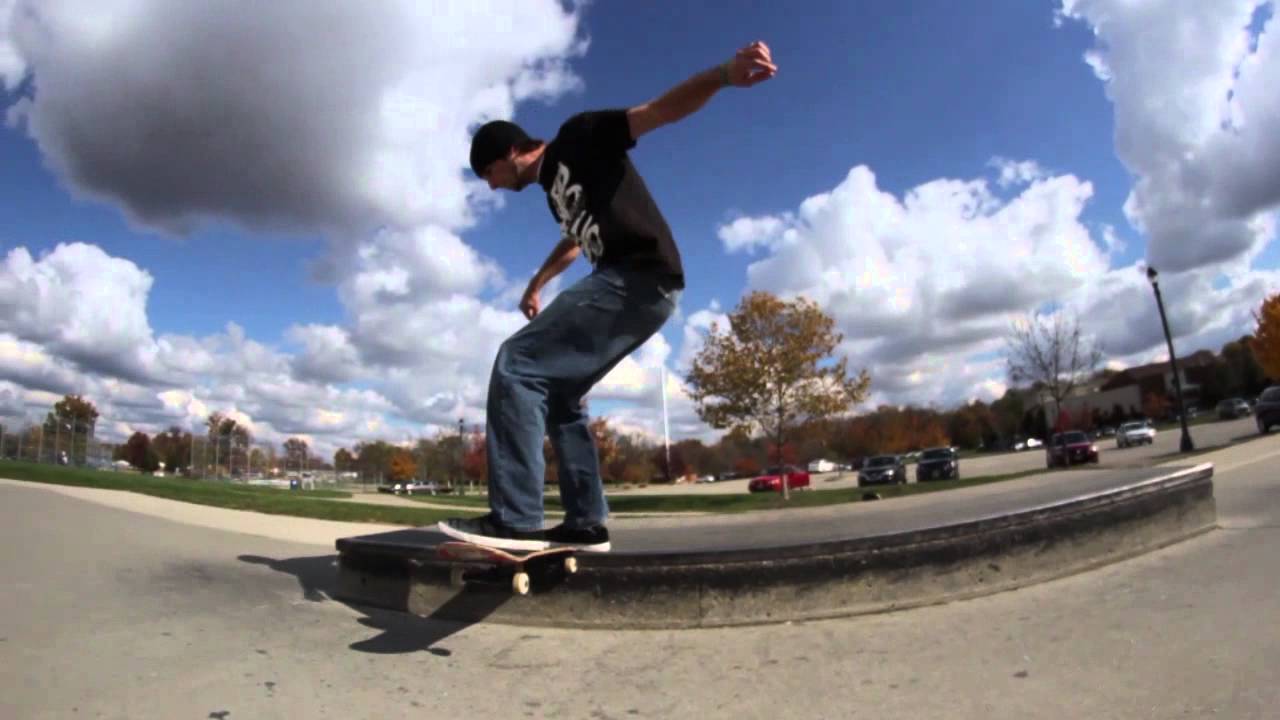 Skater's First Fakie Big Flip Tailslide!