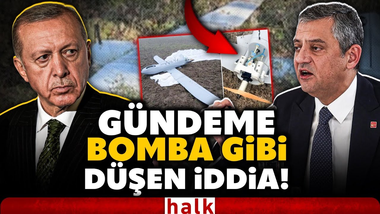 Özgür Özel'den Türkiye'yi ayağa kaldıran iddia! Ankara'da düşürülen İHA'da bomba Erdoğan detayı!