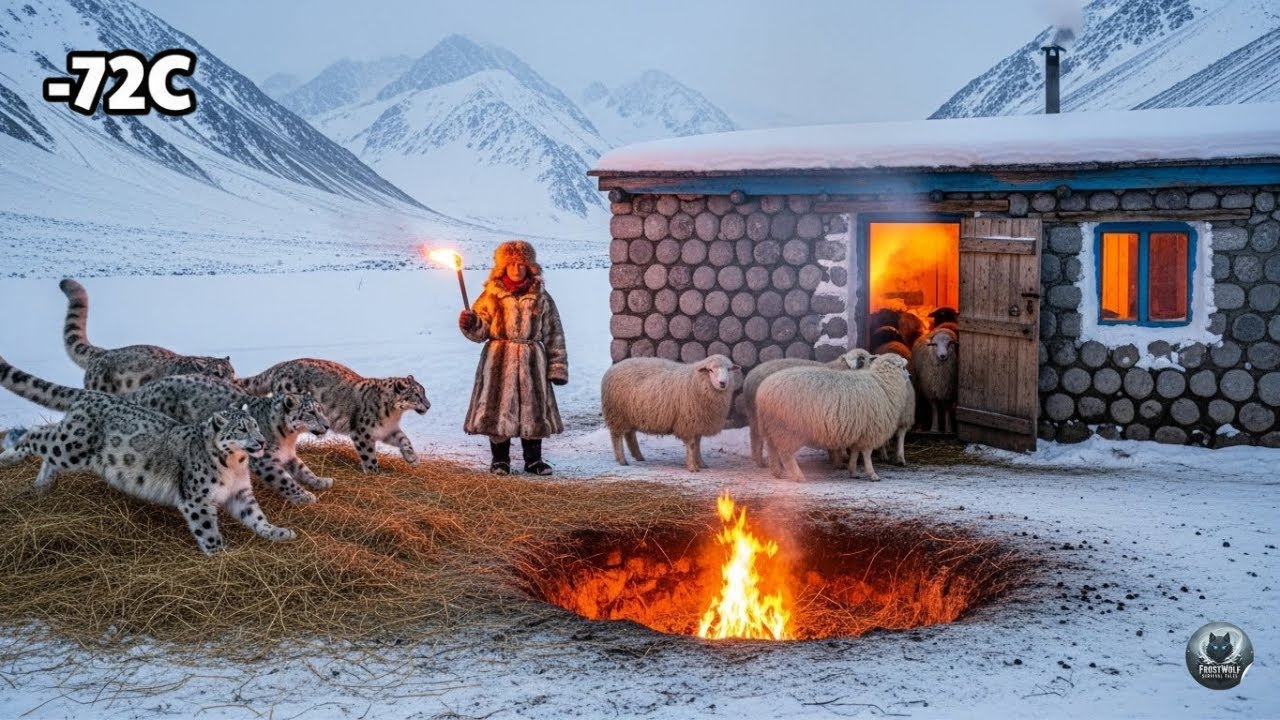 Surviving -72&deg;C: 86-Year-Old Woman vs. Snow Leopard Pack (Mongolia)