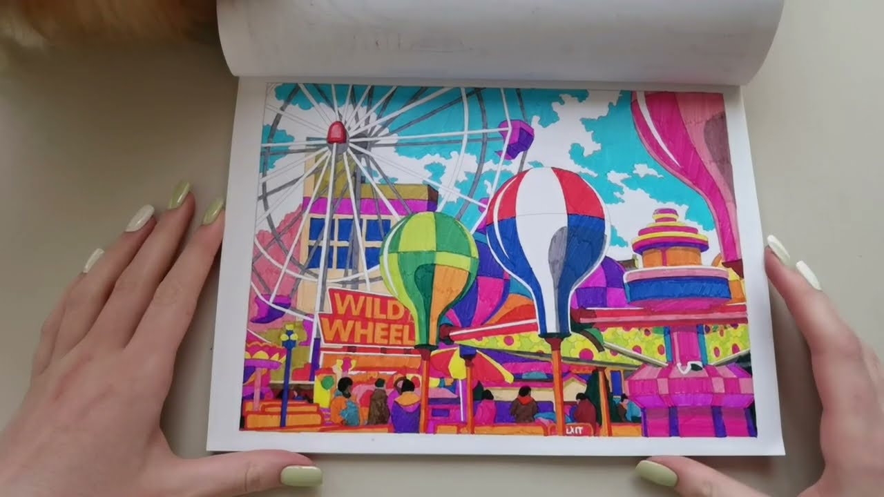 Хобби-влог: немного покупок канцелярии // Раскрашиваем новыми фломастерами//РАСКРАСКИ АНТИСТРЕСС