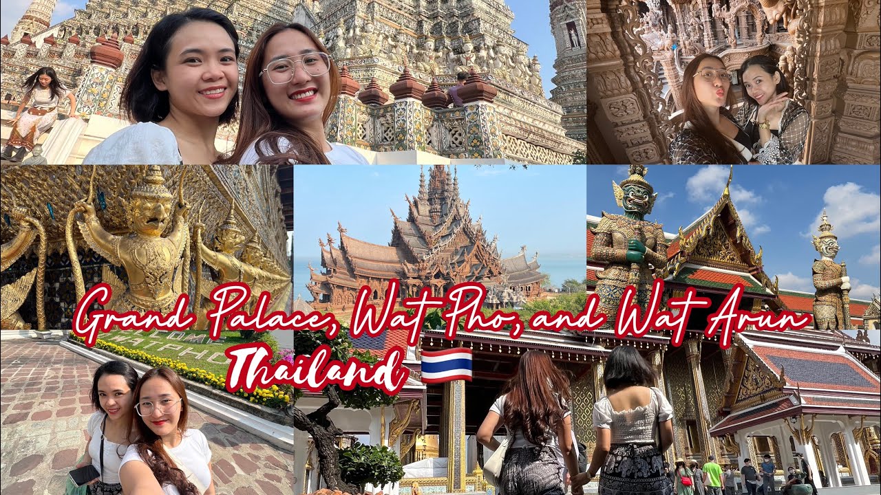 Thailand Grand Palace, Wat Pho, and Wat Arun in 1 day | Bangkok travels | Jessie and Avie 🇹🇭