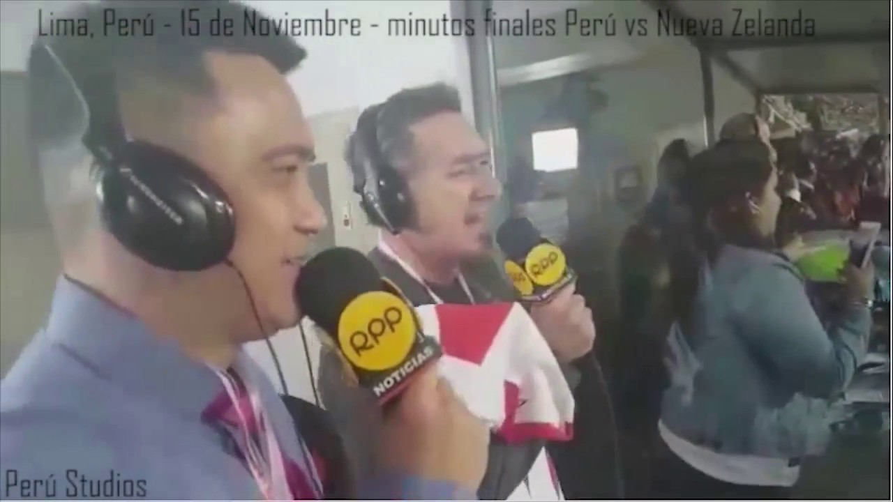 Eddie Fleischman y Daniel Kanashiro - RPP - Perú vs Nueva Zelanda (minutos finales)