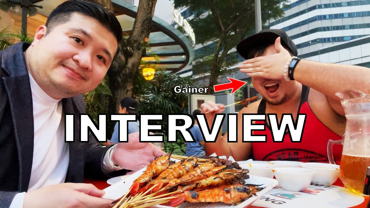 INTERVIEW WITH A GAINER | 30 year-old Male Chinese Singaporean | Lau Pa Sat Satay Street