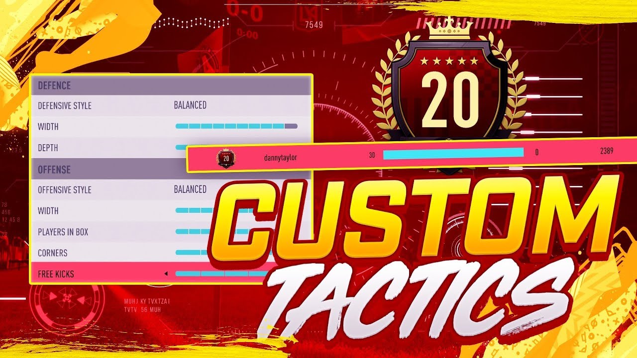 30-0 TOP 100 BEST CUSTOM TACTICS & PLAYER INSTRUCTIONS!! FIFA 20 ULTIMATE TEAM