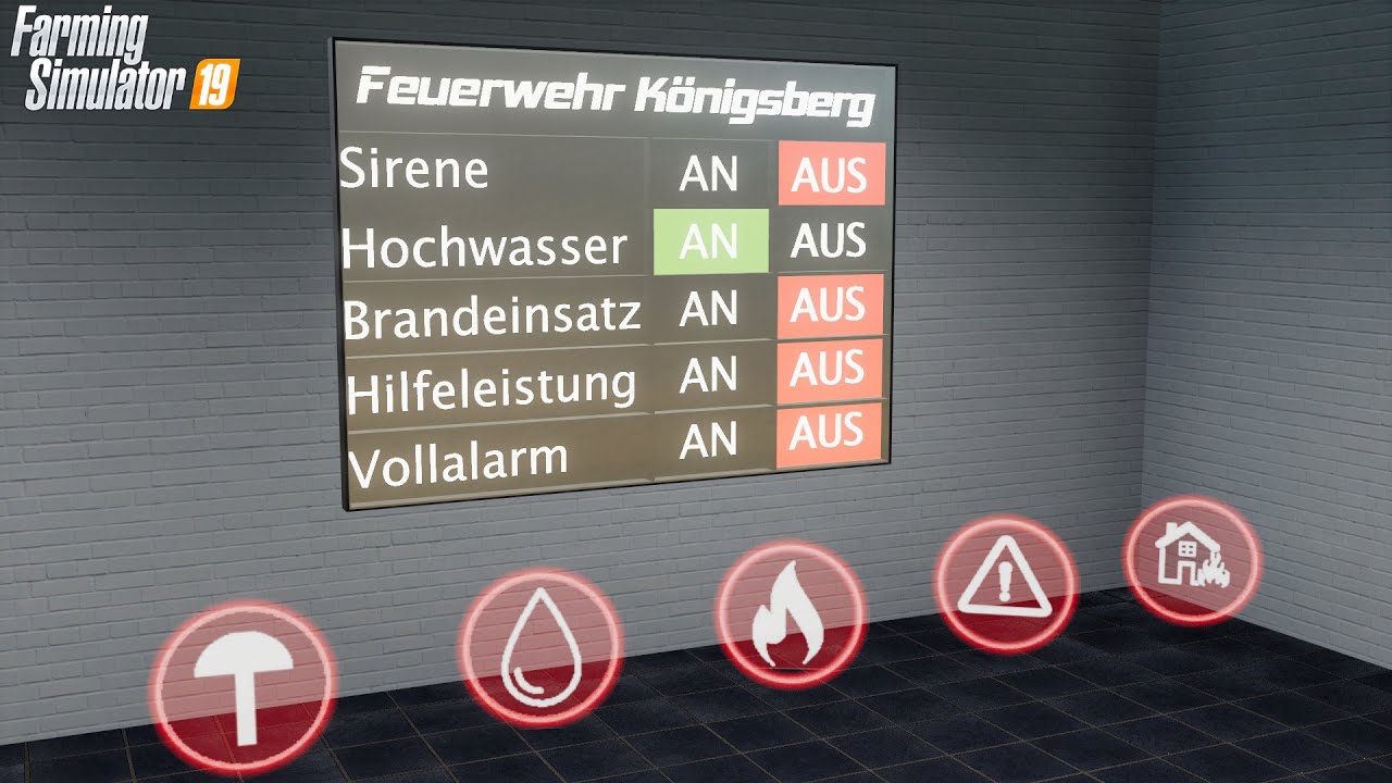LS19 - Hochwasser Mod, Sirene und Alarm! #Königsberg Map