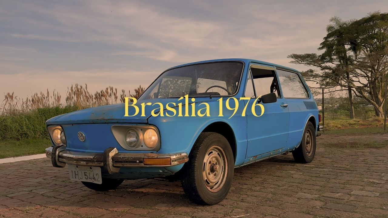 Encontrei uma Brasília 1976 abandonada.