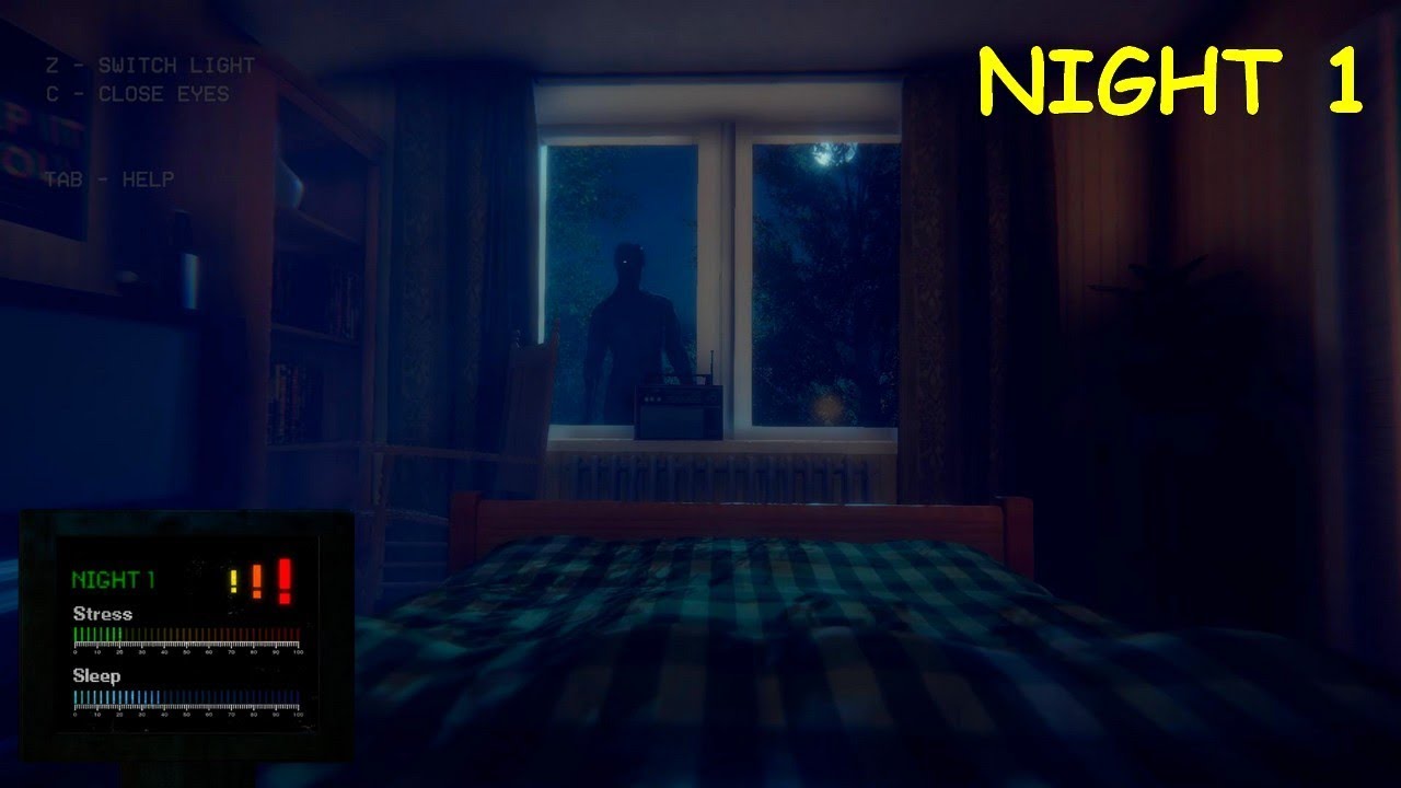 Night 1- Try To Fall Asleep Early Access Playthrough Gameplay (No Commentary)