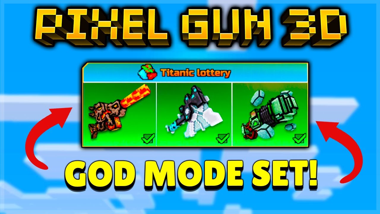 Titanic Lottery Set Gives You GOD MODE! In Pixel Gun 3D