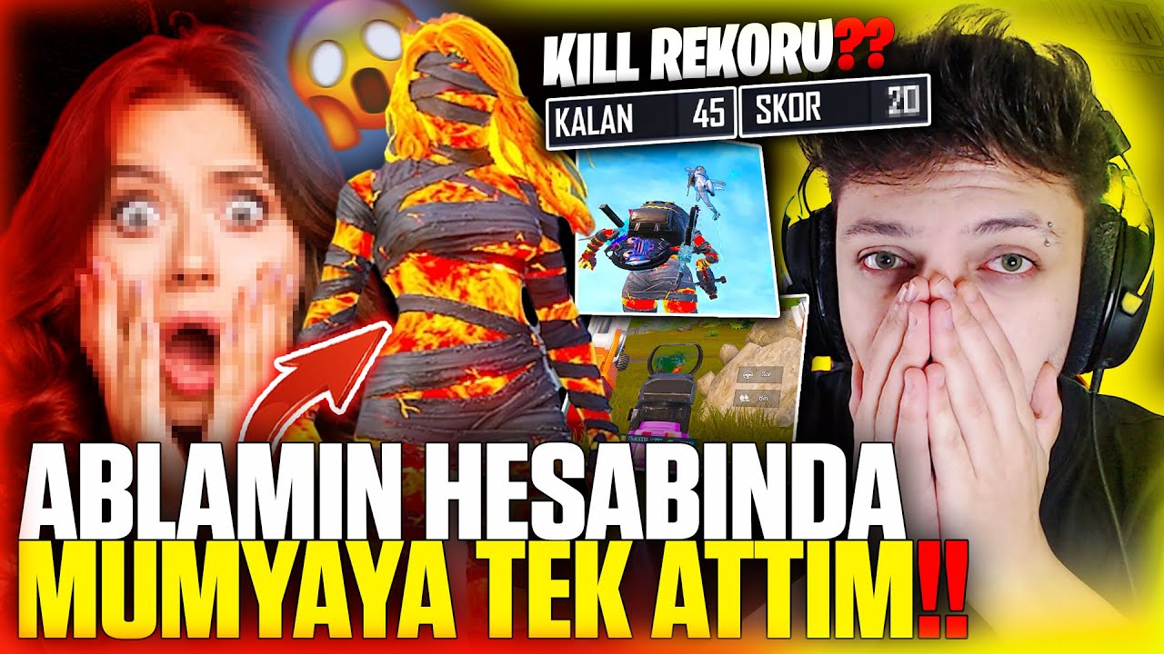 ABLAMIN HESABINDA RP AÇIP ALEVLİ MUMYAYA TEK ATTIM!! PUBG MOBILE